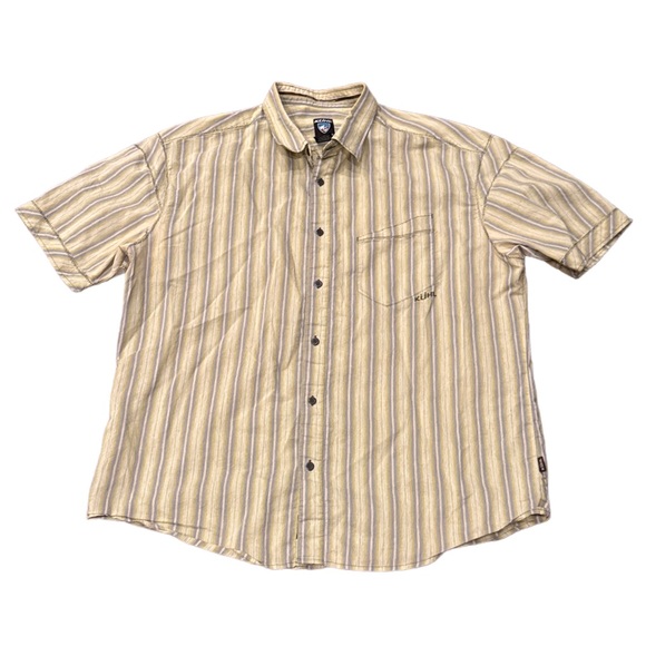 Kuhl Other - Kuhl Button Down Striped Shirt Green Blue White XXL